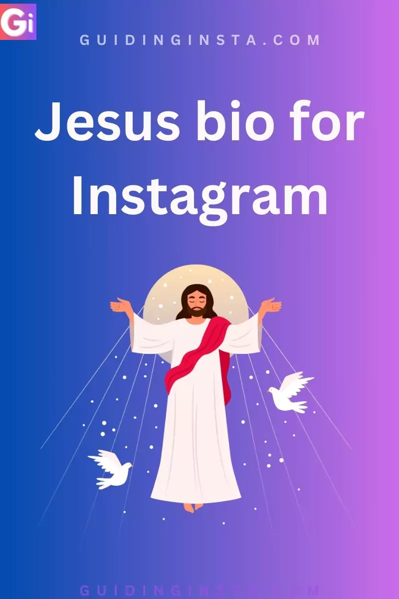 jesus bio instagram overlay text with jesus element