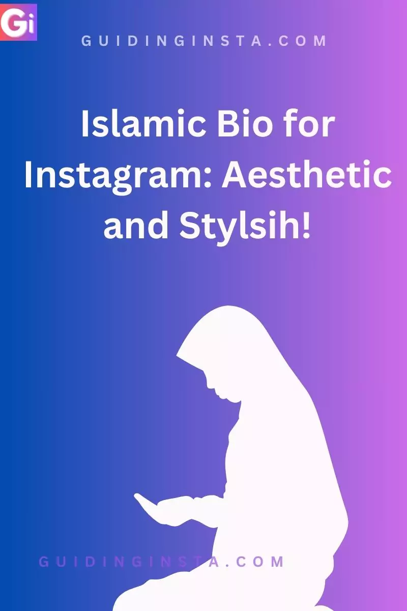screenshot of someone doing namaz with text islamic bio aesthetic and stylish