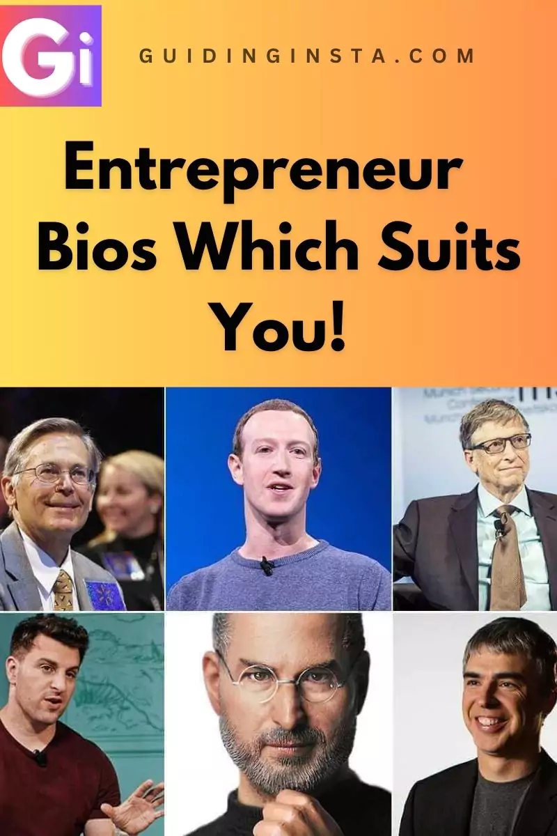 all the top entrepreneur with overlay text bios suits you