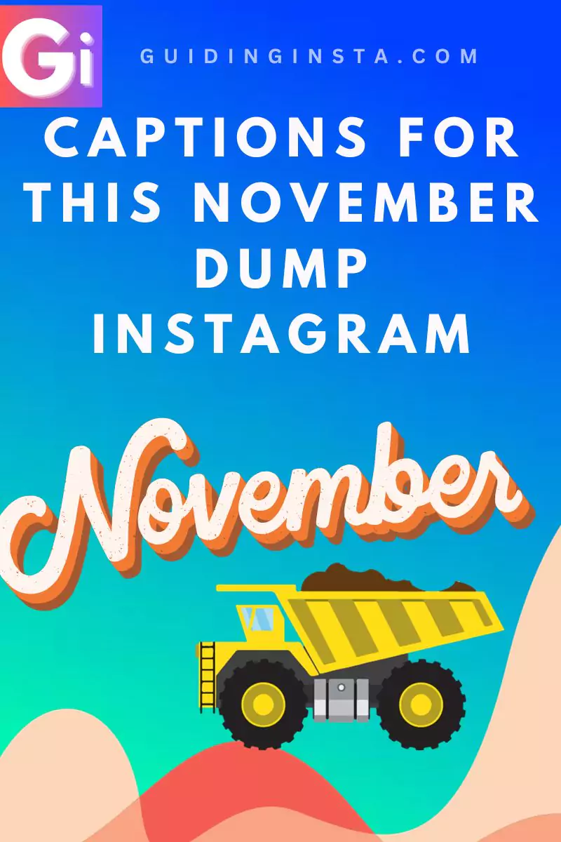 november element with a dumper with text captions instagram