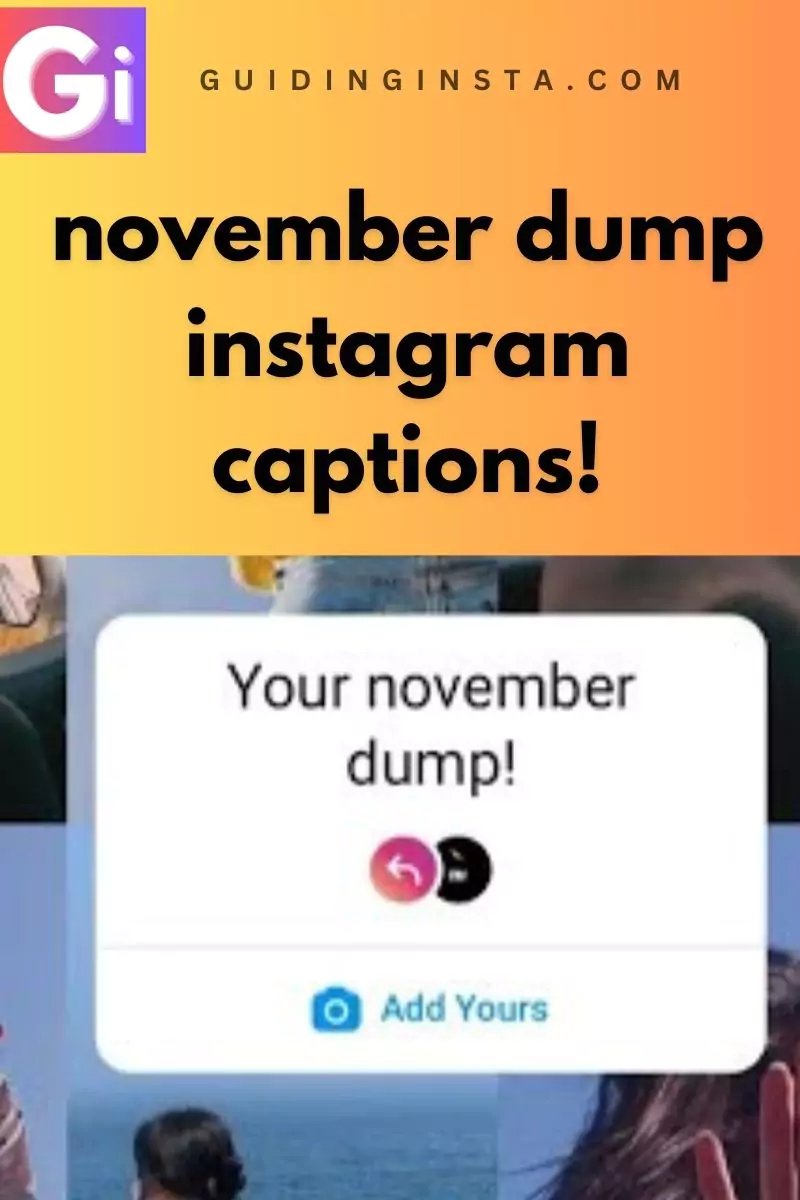 screenshot of november dump with overlay text captions for it